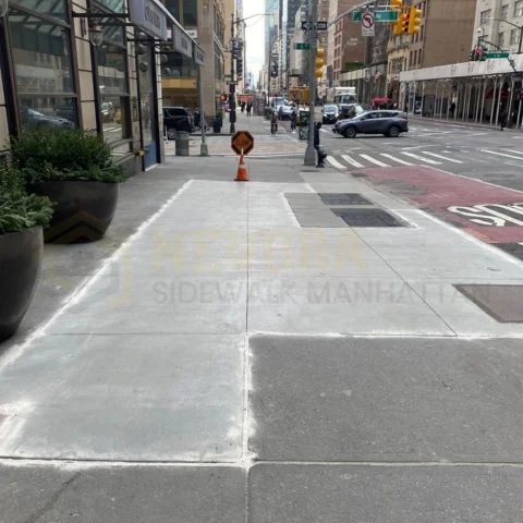 Sidewalk construction